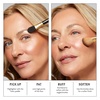 image:imageLAURA GELLER Full Face Powder Makeup Brush with Wooden Handle in Midnight Black  Foundation Setting Powder Blush Bronzer Highlighter and Luminizers  Sheer Even Application and Blending Makeup10 DualEnded Highlighter Brush
