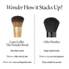 image:imageLAURA GELLER Full Face Powder Makeup Brush with Wooden Handle in Midnight Black  Foundation Setting Powder Blush Bronzer Highlighter and Luminizers  Sheer Even Application and Blending Makeup12 The Wonder Brush