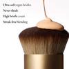 image:imageLAURA GELLER Full Face Powder Makeup Brush with Wooden Handle in Midnight Black  Foundation Setting Powder Blush Bronzer Highlighter and Luminizers  Sheer Even Application and Blending Makeup06 Full Coverage Foundation Blending Brush