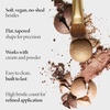 image:imageLAURA GELLER Full Face Powder Makeup Brush with Wooden Handle in Midnight Black  Foundation Setting Powder Blush Bronzer Highlighter and Luminizers  Sheer Even Application and Blending Makeup15 AllOver Eyeshadow Brush