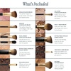 image:imageLAURA GELLER Full Face Powder Makeup Brush with Wooden Handle in Midnight Black  Foundation Setting Powder Blush Bronzer Highlighter and Luminizers  Sheer Even Application and Blending Makeup03 Full Face Brush Set 10pc Holiday