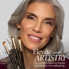 image:imageLAURA GELLER Full Face Powder Makeup Brush with Wooden Handle in Midnight Black  Foundation Setting Powder Blush Bronzer Highlighter and Luminizers  Sheer Even Application and Blending Makeup18 Eyeshadow Brushes 4 Pack