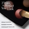 image:imageLAURA GELLER Full Face Powder Makeup Brush with Wooden Handle in Midnight Black  Foundation Setting Powder Blush Bronzer Highlighter and Luminizers  Sheer Even Application and Blending Makeup14 DualEnded Eyeshadow Brush