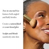 image:imageLAURA GELLER Full Face Powder Makeup Brush with Wooden Handle in Midnight Black  Foundation Setting Powder Blush Bronzer Highlighter and Luminizers  Sheer Even Application and Blending Makeup09 DualEnded Blush  Bronzer Brush