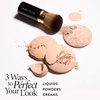 image:imageLAURA GELLER Full Face Powder Makeup Brush with Wooden Handle in Midnight Black  Foundation Setting Powder Blush Bronzer Highlighter and Luminizers  Sheer Even Application and Blending Makeup01 Retractable Airbrush Kabuki Brush
