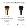 image:imageLAURA GELLER Full Face Powder Makeup Brush with Wooden Handle in Midnight Black  Foundation Setting Powder Blush Bronzer Highlighter and Luminizers  Sheer Even Application and Blending Makeup07 Full Face Powder Makeup Brush