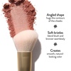 image:imageLAURA GELLER Full Face Powder Makeup Brush with Wooden Handle in Midnight Black  Foundation Setting Powder Blush Bronzer Highlighter and Luminizers  Sheer Even Application and Blending Makeup24 Angled Blush Brush Limited Edition