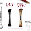 image:imageLAURA GELLER NEW YORK Makeup Brushes  Retractable Angled Kabuki Brush09 DualEnded Blush  Bronzer Brush