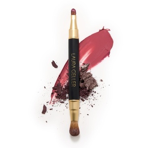 image:imageLAURA GELLER NEW YORK Makeup Brushes  Retractable Angled Kabuki Brush22 DualEnded Lip  Eyeshadow Brush