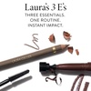 image:imageLAURA GELLER NEW YORK Lauras 3 Es Eyeliner Eyelash amp Eyebrows Kit for Mature Skin  Dark Brown  Kajal Longwear Eyeliner Kajal Longwear Mascara amp Bravo Brows Soft Pencil  BrushDark Brown