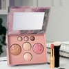 image:imageLAURA GELLER NEW YORK Own Your Age Kit Best of the Best Palette  Jelly Balm Tinted Lip Color Brick House  Retractable Angled Kabuki Brush
