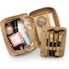 image:imageLAURA GELLER NEW YORK Train Case Makeup Organizer  Structured Cosmetic Bag with Brush Holders Compartments amp TravelFriendly Storage