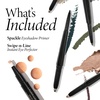 image:imageLAURA GELLER NEW YORK Waterproof Eye Spackle Eyeshadow Primer  SwipenLine DualEnded Eyeshadow and Eyeliner Stick Earthy TaupeGreenWarm Green