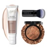 image:imageLAURA GELLER Balance n Brighten Foundation Deep  Retractable Angled Kabuki Brush  Spackle Makeup Primer Ethereal Rose Glow