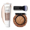 image:imageLAURA GELLER Balance n Brighten Foundation Sand  Retractable Angled Kabuki Brush  Spackle Makeup Primer Ethereal Rose Glow