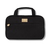 image:imageLAURA GELLER NEW YORK Quilted Folding Travel Makeup Bag Black  Hanging Toiletry Bag Organizer for Travel  Large Capacity Full Size Makeup Bag  Easy to Clean