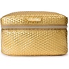 image:imageLAURA GELLER NEW YORK Train Case Makeup Organizer  Structured Cosmetic Bag with Brush Holders Compartments amp TravelFriendly Storage