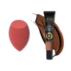 image:imageLAURA GELLER Seamless Skin Kit  Better Than Block SkincareInfused Serum Foundation with SPF 50 Broad Spectrum Protection Deep  LatexFree Full Face Makeup Blending Sponge