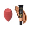 image:imageLAURA GELLER Seamless Skin Kit  Better Than Block SkincareInfused Serum Foundation with SPF 50 Broad Spectrum Protection Golden Medium  LatexFree Full Face Makeup Blending Sponge