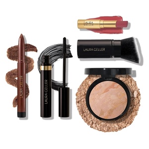 image:imageFinishing Touches Kit Baked BalancenBrighten Powder Foundation Fair  Airbrush Kabuki  Jelly Balm Tinted Lip Balm Figger Than Life  Kajal Eyeliner Dark Brown  Kajal Mascara