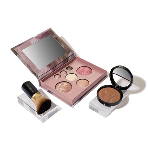 image:imageLAURA GELLER Baked Starter Kit BalancenBrighten Powder Foundation  Retractable Angled Kabuki Brush Set Medium09 Toffee