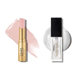 image:imageLAURA GELLER Clear Lip Oil Glass Half Full amp Tinted Hydrating Lip Balm Sheerly Amazing Duo  Nourishing Lip Kit for Dry Lips Moisturizing Color and Shine
