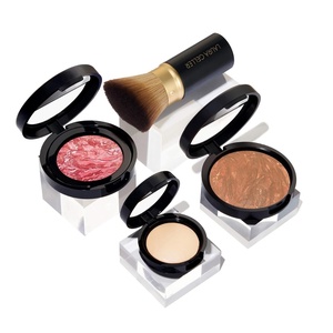 image:imageLAURA GELLER Daily Routine Kit Balance n Brighten Foundation Sand  Retractable Angled Kabuki Brush  Blush n Brighten Tropic Hues  Baked Highlighter French Vanilla09 Toffee  Tropic Hues  French Vanilla