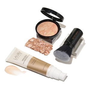 image:imageLAURA GELLER NEW YORK Everyday Routine Kit Balance n Brighten Medium  Retractable Angled Kabuki Brush  Spackle Makeup Primer Champagne Glow03 Light  Champagne Glow