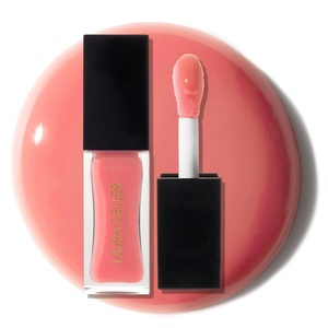 image:imageLAURA GELLER NEW YORK Fine Shine Glossy Lip Oil Duo Sweet Pink  Glass Half Full  Clear Pink Lip Gloss with Hydrating Squalane02 Beachy Peach