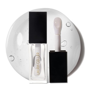 image:imageLAURA GELLER NEW YORK Fine Shine Glossy Lip Oil Duo Sweet Pink  Glass Half Full  Clear Pink Lip Gloss with Hydrating Squalane04 Glass Half Full