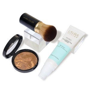 image:imageLAURA GELLER NEW YORK Lauras MustHaves Kit 3pc Baked BalancenBrighten Powder Foundation Medium  Spackle Skin Perfecting Makeup Primer Hydrate  Airbrush Round Kabuki Brush06 Sand