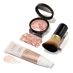 image:imageLAURA GELLER NEW YORK ReadynRadiant Kit 3 PC  Baked BronzenBrighten Deep  Spackle SuperSize Skin Perfecting Primer Champagne Glow  Retractable Angled Kabuki Brush01 Fair