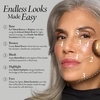 image:imageLAURA GELLER Baked Icons Full Face Palette in Medium amp Airbrush Kabuki Brush Set for Mature Skin  Two Baked Foundations Blush Bronzer Highlighter Eyeshadow  Seamless Blending Brush