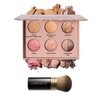 image:imageLAURA GELLER Baked Icons Full Face Palette in Golden Medium amp Airbrush Kabuki Brush Set for Mature Skin  Two Baked Foundations Blush Bronzer Highlighter Eyeshadow  Seamless Blending Brush