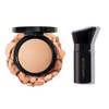 image:imageLAURA GELLER NEW YORK Baked Double Take Powder Foundation Light  Angled Retractable Kabuki Brush