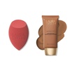 image:imageLAURA GELLER QuenchnTint Hydrating Lightweight Tinted Moisturizer Deep  LatexFree Full Face Makeup Blending Sponge  Sheer Foundation for Daily Use