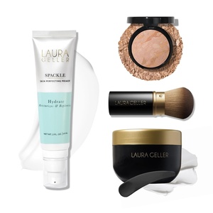 image:imageLAURA GELLER Cold Cream Cleanser  BalancenBrighten Fair  Spackle Hydrate  Airbrush Kabuki Brush