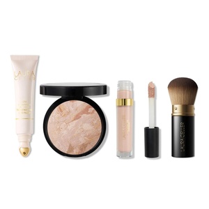 image:imageLAURA GELLER Line Smoother Full Face Kit  Line Smoother BalancenBrighten Foundation Ideal Fix amp Retractable Kabuki Brush  Fair02 Fair