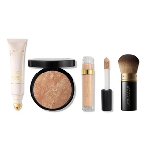 image:imageLAURA GELLER Line Smoother Full Face Kit  Line Smoother BalancenBrighten Foundation Ideal Fix amp Retractable Kabuki Brush  Fair03 Light