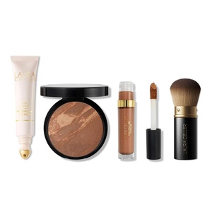 image:imageLAURA GELLER Line Smoother Full Face Kit  Line Smoother BalancenBrighten Foundation Ideal Fix amp Retractable Kabuki Brush  Fair09 Toffee