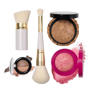 image:imageLAURA GELLER NEW YORK Daily Routine Kit  Porcelain  Limited Edition Makeup Set  Includes Baked Foundation for Mature Skin Exclusive Blush Eyeshadow Retractable Kabuki BrushSand