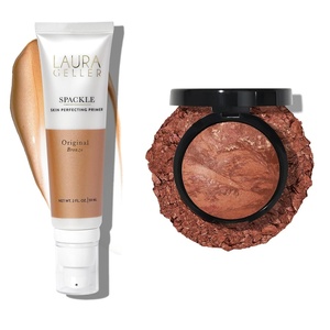image:imageLAURA GELLER NEW YORK Instant Vacation 2pc  Baked BronzenBrighten Powder  Deep  Spackle Skin Perfecting Makeup Primer