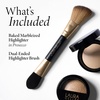 image:imageLAURA GELLER DualEnded Highlighter Brush  Baked Marbleized Highlighter  Prosecco