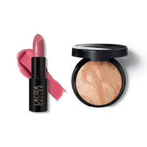 image:imageLAURA GELLER NEW YORK Baked BalancenBrighten Foundation Light  Iconic Baked Lipstick Candied Petals