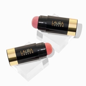 image:imageLAURA GELLER Serum Blush Cheek Tint Duo Practical Pink and Poppy Peach