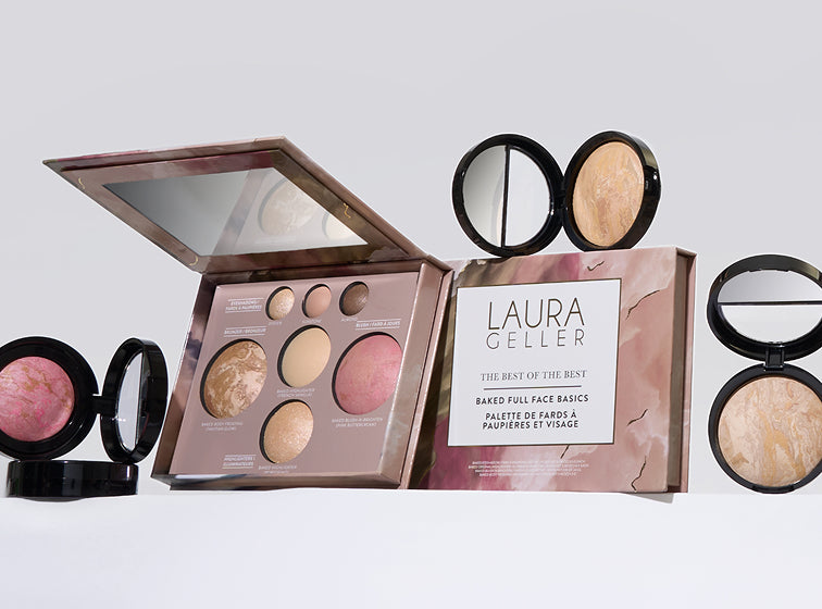 Laura Geller Beauty – Baked Foundation, Highlighter, Spackle Primer, Blush & Makeup Sets | Italian Baked Cosmetics for Mature Skin, Since 1997