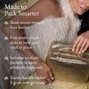image:imageLAURA GELLER Train Case Makeup Organizer With Brush Holders  Amazon Exclusive Champagne Gold