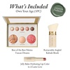 image:imageLAURA GELLER Own Your Age Makeup Set  Amazon Exclusive  AllinOne Face Palette Hydrating Lip Color Balm and Retractable Travel Friendly Kabuki Brush