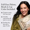 image:imageLAURA GELLER Own Your Age Makeup Set  Amazon Exclusive  AllinOne Face Palette Hydrating Lip Color Balm and Retractable Travel Friendly Kabuki Brush