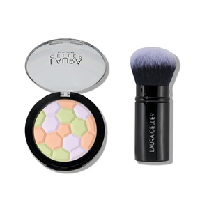 image:imageLAURA GELLER Filter Finish Pressed Radiant Setting Powder  Airbrush Round Kabuki Brush